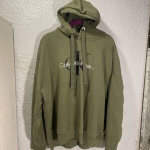 Calvin Klein Men's Olive Hoodie